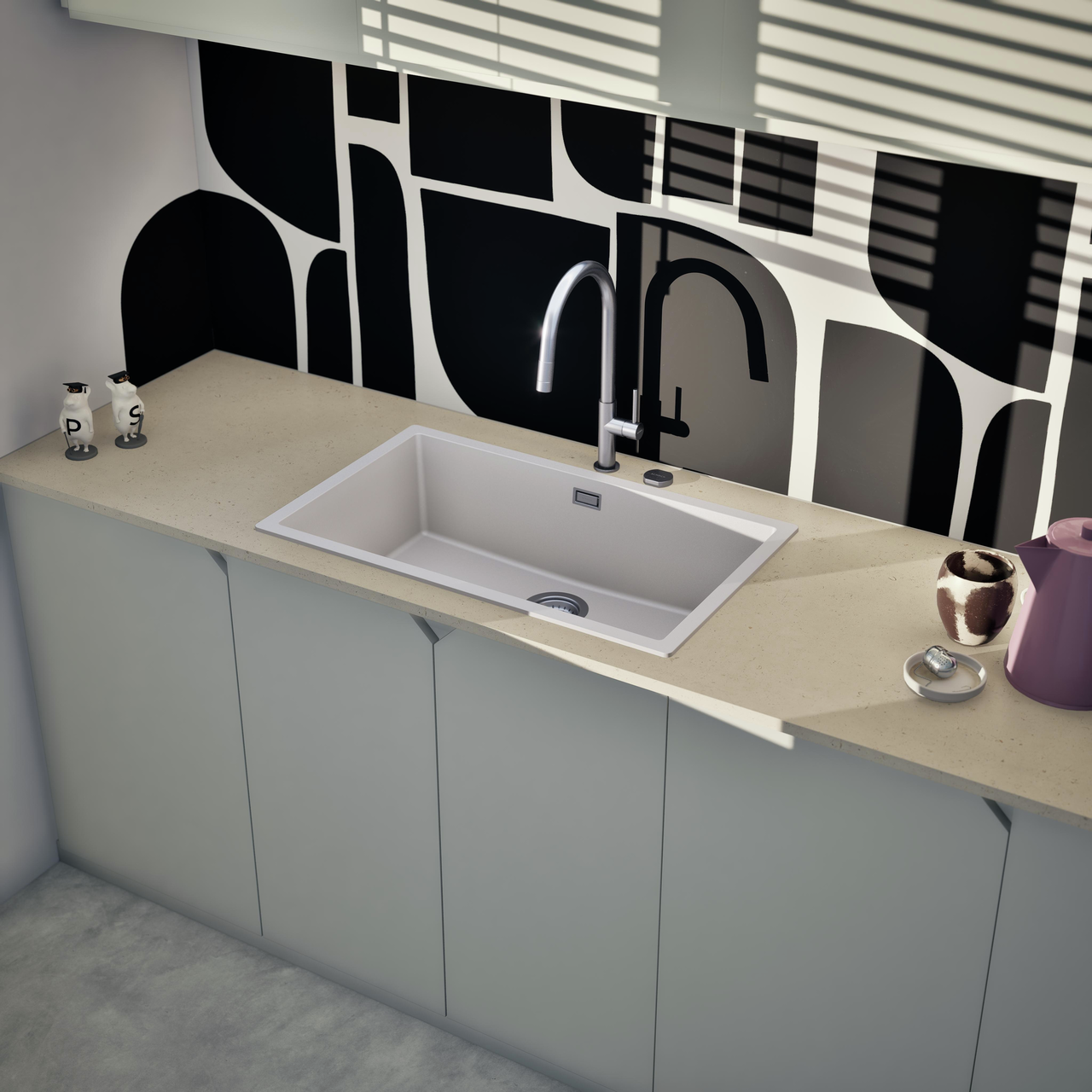 Dřez FORMHAUS D-100LS NERO